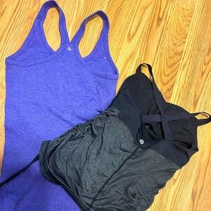 TWO Lululemon Racerback Tank Tops